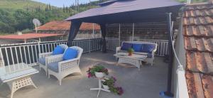 Balkón nebo terasa v ubytování Viola rooms
