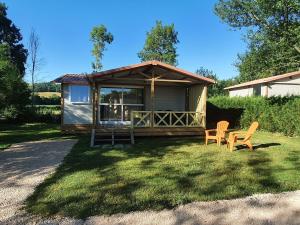 Zahrada ubytování Camping Familial paisible avec piscine, mobil home , chalet, Studio & emplacement nue