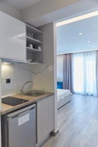 Een keuken of kitchenette bij Albatros Luxury Suites