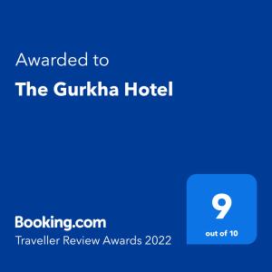 a screenshot of the guillemot hotel with the text awarded to the guille at The Gurkha Hotel in Blackpool