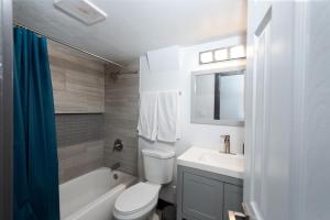 ein Badezimmer mit Toilette, Waschbecken und Badewanne in der Unterkunft 49330 Highway 550 in Durango Mountain Resort + 32 Fotos