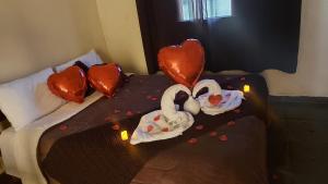 Cama o camas de una habitación en Recanto Varandas Guararema