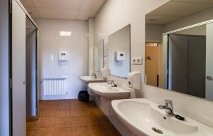Kúpeľňa v ubytovaní Albergue Espiritu Xacobeo