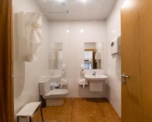 Kúpeľňa v ubytovaní Albergue Espiritu Xacobeo