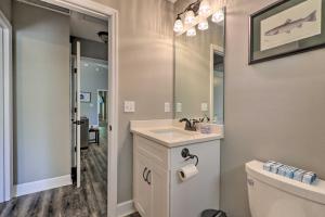 a bathroom with a sink and a toilet at Nature Lovers Paradise Hike, Bike and Fish! in Panacea +26 photos