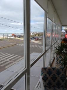 a view of a city street from a window at Asturiano 5 Miramar in Miramar