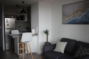 Kuchyň nebo kuchyňský kout v ubytování Cómodo departamento acceso a dunas de Concón