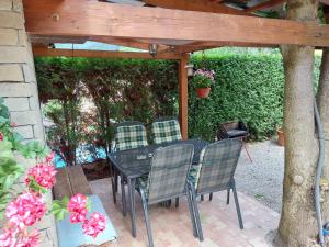 Ein Garten an der Unterkunft Privat LeNa
