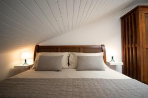 Postel nebo postele na pokoji v ubytování Modra Luna- apartment with terrace