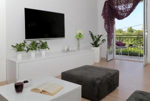 TV a/nebo společenská místnost v ubytování Apartment Moretić