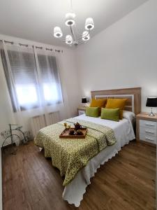 Кровать или кровати в номере Descanso Natural Bueu