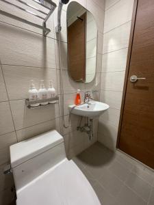 Ванная комната в Hao Guesthouse in Hongdae