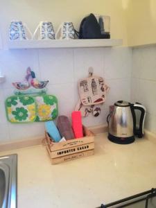 A kitchen or kitchenette at L 'Alcova Holidays Home CENTRO STORICO