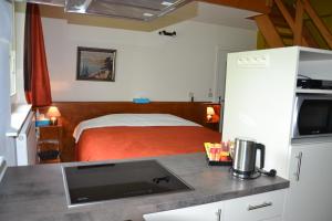 Kuchyň nebo kuchyňský kout v ubytování B&B Wepa-hof