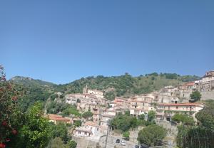 een dorp aan de kant van een berg bij Casa vacanze Staiti 