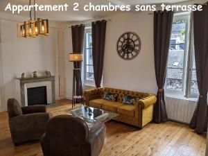 Coin salon dans l'établissement Appartement au cœur du centre ville de Blois