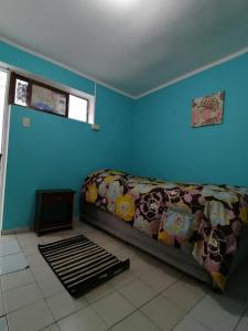 Hostal Caleta Abarca的电视和/或娱乐中心