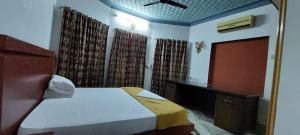 Ein Bett oder Betten in einem Zimmer der Unterkunft Jinan palace guest house Jinan palace guest house
