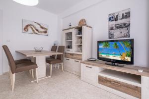 A television and/or entertainment centre at Apartamento Tugar D-1-3