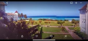 a view of the ocean from a building at Luxury Villa rentals in Montego Bay
