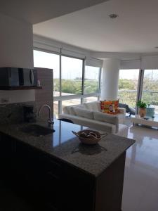 Dapur atau dapur kecil di Apartamento Morros vitri 214 zona norte