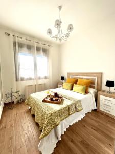 Кровать или кровати в номере Descanso Natural Bueu