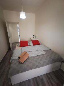 Posteľ alebo postele v izbe v ubytovaní Malasits Art Home