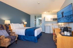 Kuchyň nebo kuchyňský kout v ubytování Ocean Crest Motel