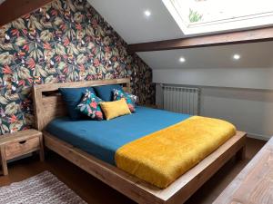 Posteľ alebo postele v izbe v ubytovaní Justcozy chambre indépendante #4