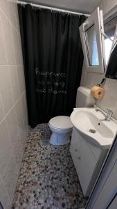 Vonios kambarys apgyvendinimo įstaigoje Căsuțele Allora