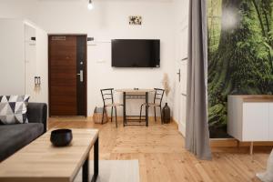 Μια τηλεόραση ή/και κέντρο ψυχαγωγίας στο Apartamenty Zwierzyniec
