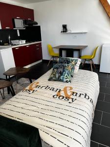 Kuchnia lub aneks kuchenny w obiekcie Studios au quartier pavillonnaire rue d Ambert