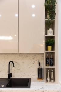Kuchyň nebo kuchyňský kout v ubytování Apartment Savannah + 37 fotografií