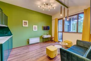 A seating area at Boho Mountain Studio