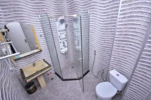 Koupelna v ubytování Hotel Chveni Sakhli