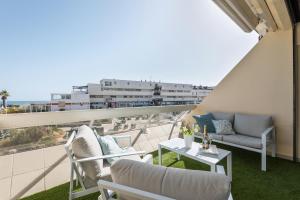Balkon lub taras w obiekcie Blue Coral Heliopolis Naturiste