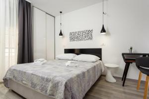 Cama o camas de una habitación en Guest House Teatrin Split