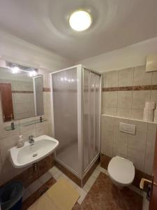 Koupelna v ubytování Apartementhaus Helene am Klopeinersee + 37 fotografií