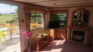 HohenferchesarMobilheim Monika的带壁炉和电视的客厅 更多7张照片