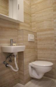 a bathroom with a toilet and a sink at Jovan Vukovic in Kotor +16 photos