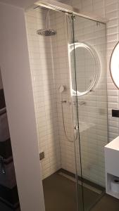 Baðherbergi á BLOOM Boutique Hotel & Lounge Basel