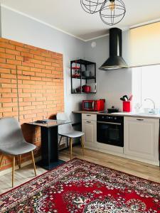 Köök või kööginurk majutusasutuses Maria Apartment Roomassaare