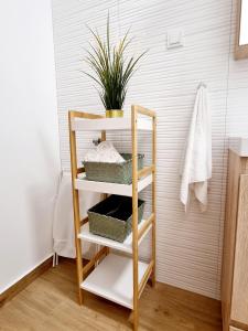 Μία ή περισσότερες κουκέτες σε δωμάτιο στο Apartment Leona