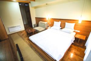 Postel nebo postele na pokoji v ubytování Hotel Vila Vrbas