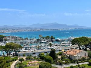 a view of a marina with boats in the water at #902 MARINA RIVIERA BAY - Marina Baie des Anges in Villeneuve-Loubet