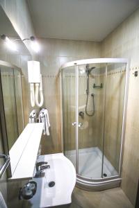 Koupelna v ubytování Hotel Vila Vrbas