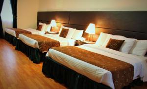 Postel nebo postele na pokoji v ubytování Hotel San Fernando Real