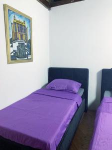 Postel nebo postele na pokoji v ubytování Vila Artist