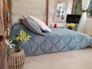 Postel nebo postele na pokoji v ubytování Glamping El Mirador de las estrellas