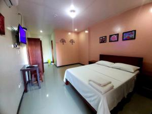 Postel nebo postele na pokoji v ubytování Golden Pension House,Palawan